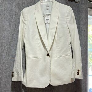 J. Crew White Blazer